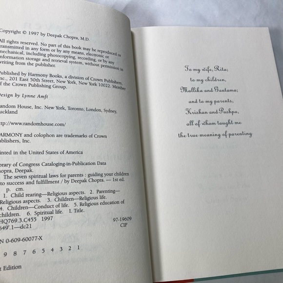 The Seven Spiritual Laws For Parents by Deepak Chopra - Picture 9 of 10